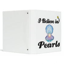 i believe in pearls vinyl binders