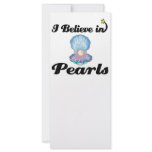 i believe in pearls rack cards