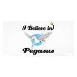 i believe in pegasus customized photo card