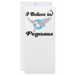 i believe in pegasus rack card design