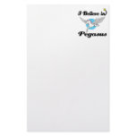 i believe in pegasus customized stationery