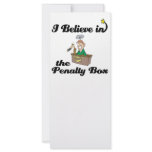 i believe in penalty box customized rack card