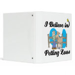i believe in petting zoos 3 ring binder