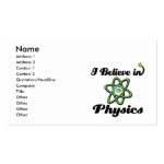 i believe in physics business card i believe in physics business card
