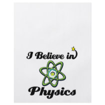 i believe in physics flyer design