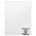 i believe in physics personalized letterhead