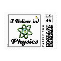 i believe in physics postage