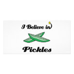 i believe in pickles custom photo card