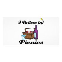 i believe in picnics photo cards