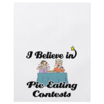 i believe in pie eating contests full color flyer