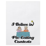i believe in pie eating contests flyers