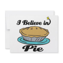 i believe in pie personalized invites
