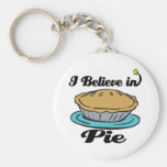 i believe in pie key chains