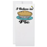 i believe in pie rack card template