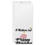 i believe in piggy banks custom rack cards