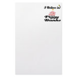 i believe in piggy banks stationery paper