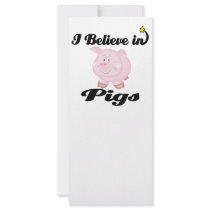 i believe in pigs custom rack cards