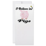i believe in pigs custom rack cards
