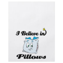 i believe in pillows flyer design
