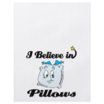 i believe in pillows flyer design