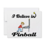 i believe in pinball personalized invitation