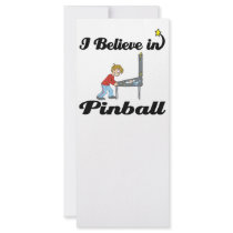 i believe in pinball rack card