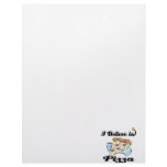 i believe in pizza letterhead