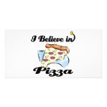i believe in pizza photo card template