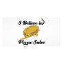 i believe in pizza subs personalized photo card