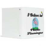 i believe in plastic flamingos 3 ring binder