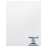 i believe in plastic flamingos letterhead design