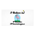 i believe in plastic flamingos photo cards