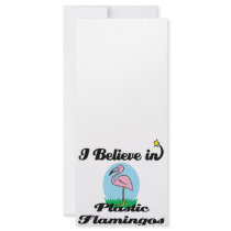 i believe in plastic flamingos customized rack card