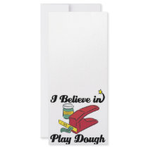 i believe in play dough rack card design