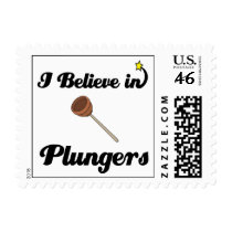 i believe in plungers postage