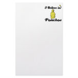 i believe in ponchos stationery