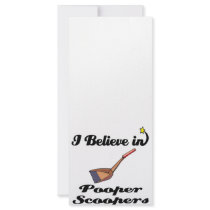 i believe in pooper scoopers rack cards