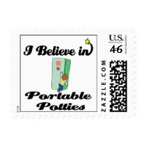 i believe in portable potties stamps