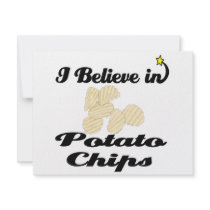 i believe in potato chips invitations