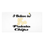 i believe in potato chips personalized photo card