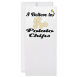 i believe in potato chips personalized rack card