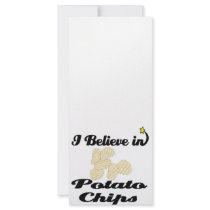 i believe in potato chips custom rack cards