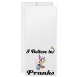 i believe in pranks rack cards