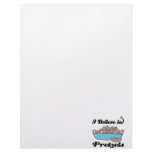 i believe in pretzels custom letterhead