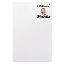 i believe in punks stationery paper