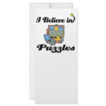 i believe in puzzles custom rack card