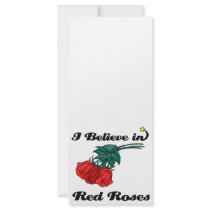 i believe in red roses full color rack card
