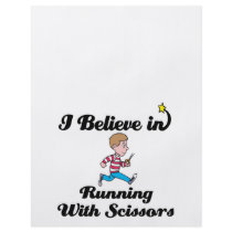 i believe in running with scissors boy full color flyer