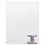 i believe in sabbath custom letterhead