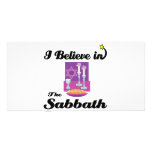 i believe in sabbath custom photo card